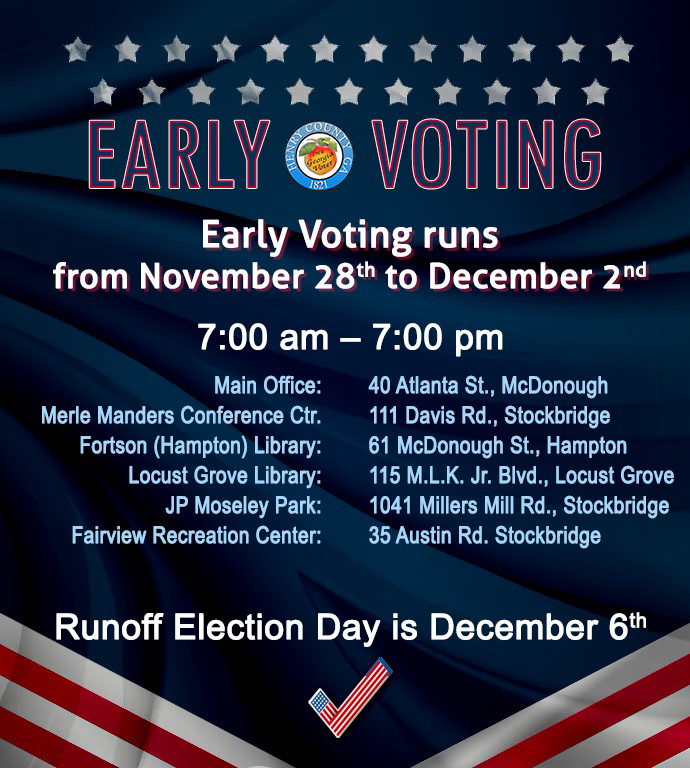 Runoff Election Early Voting