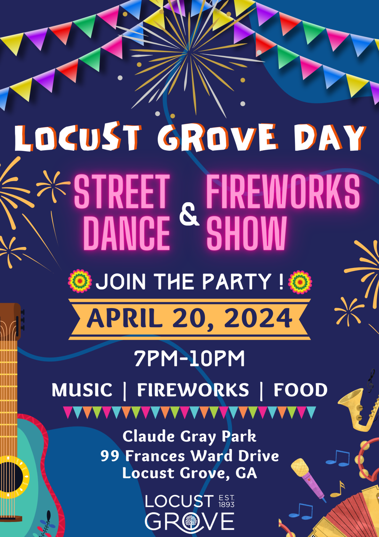 2024 Locust Grove Day Street Dance & Fireworks